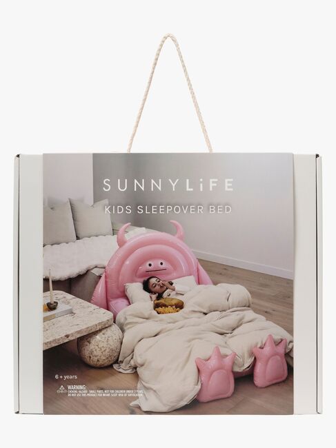 SUNNYLiFE  Oppustelig Børneseng, Monster Pink