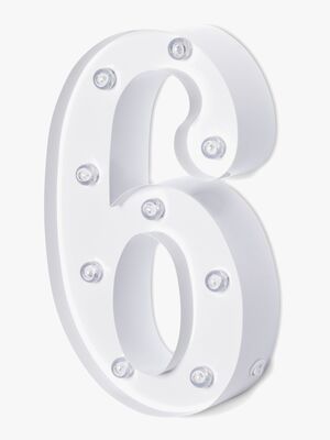 Alice & Fox Tallampe 6, Hvid