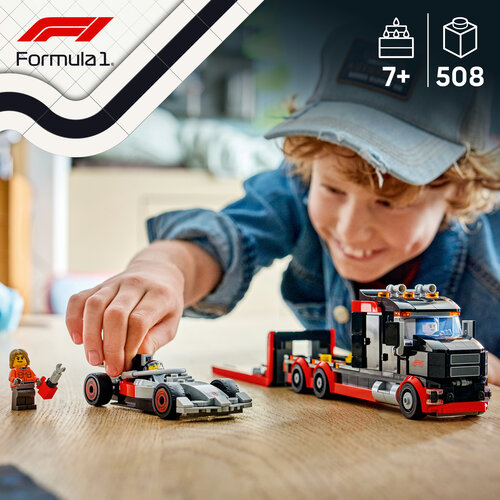LEGO City 60493 F1-udstillingstruck med Audi F1-racerbil
