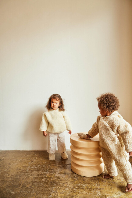 BINIBAMBA Merino Snuggle-jakke, Milk