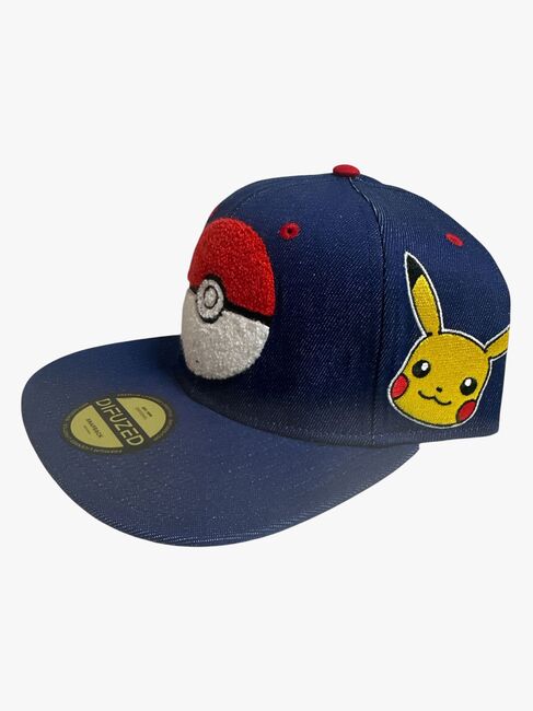 Pokémon Denim Snapback Kasket, Pokéball