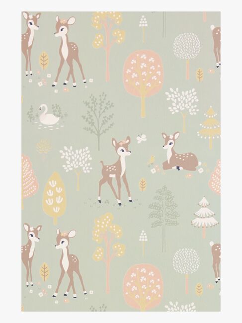 Majvillan Tapet Golden Woods, Dusty Green