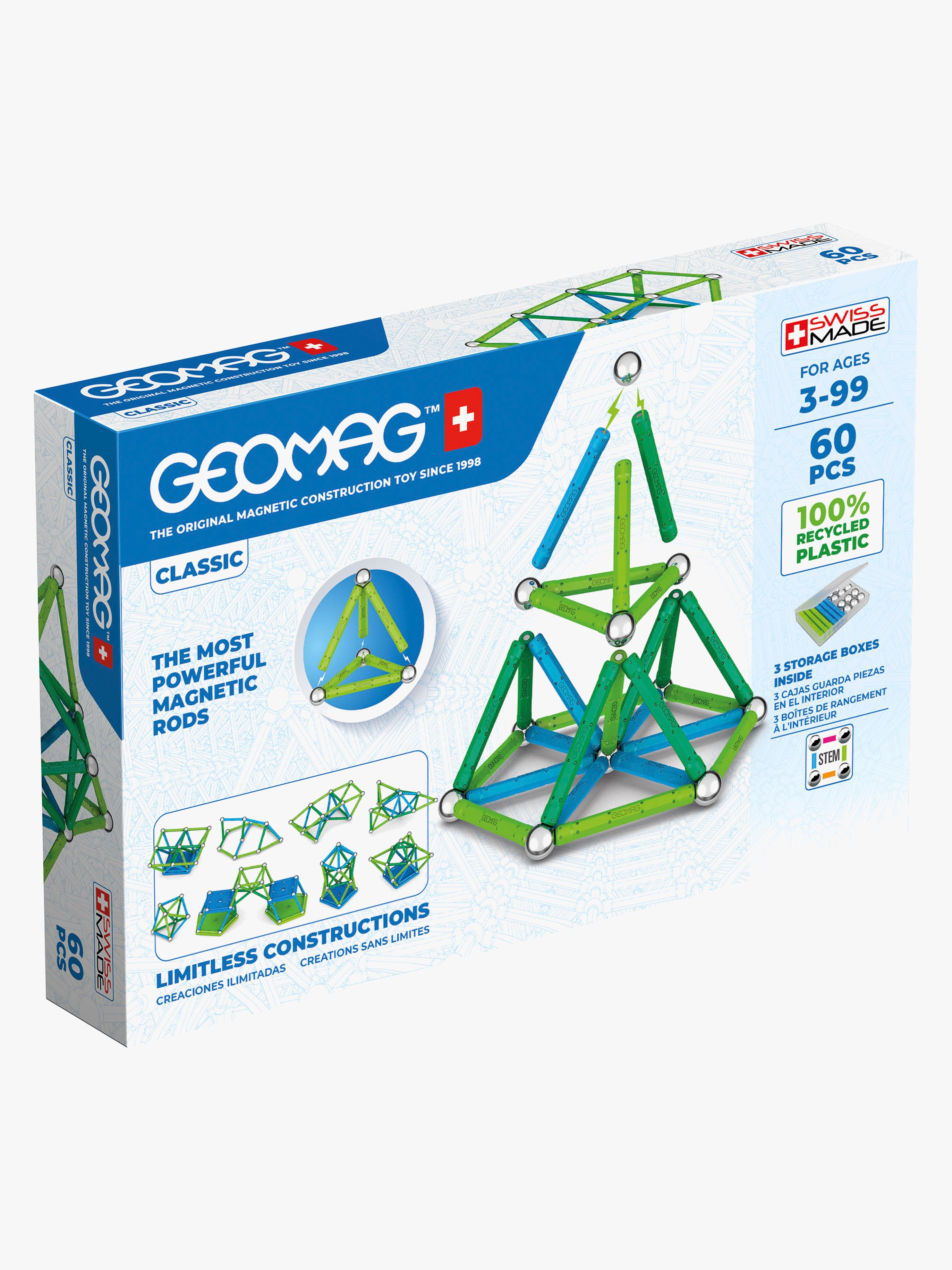 Geomag Classic Recycled Byggesæt 60 Dele
