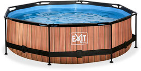 EXIT Pool Filterpumpe 300x76 cm, Brun