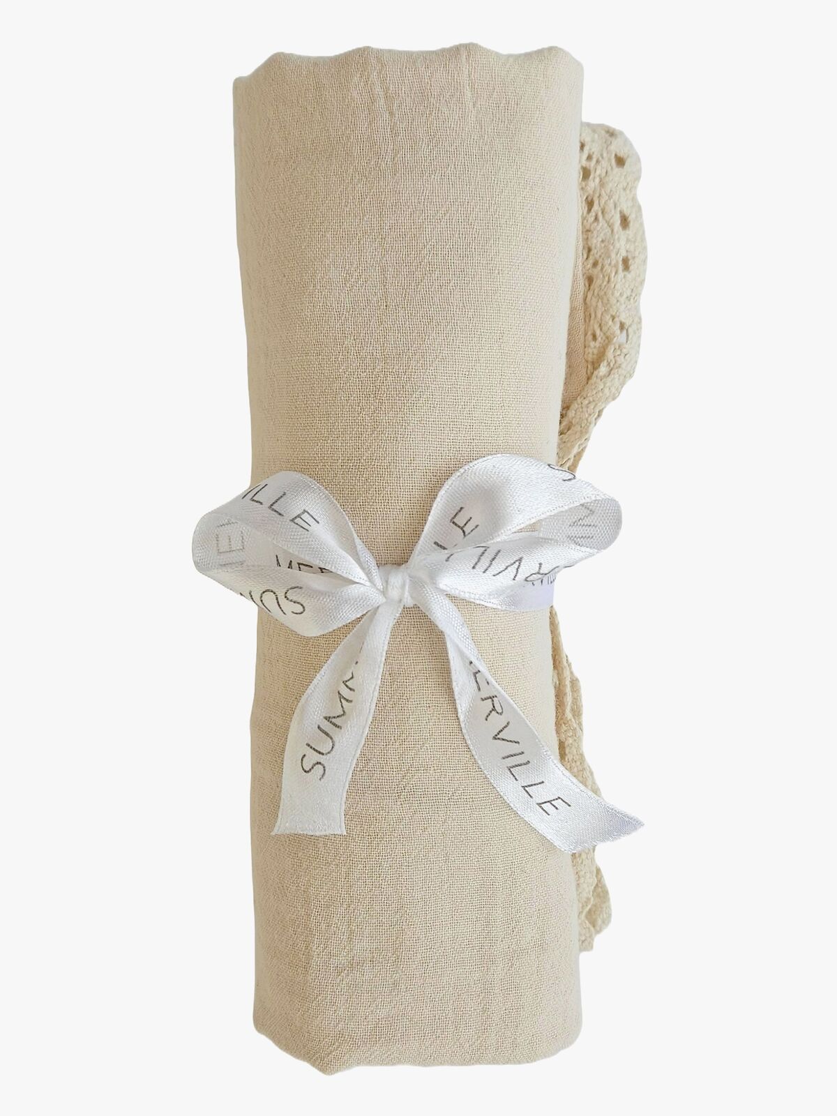 Summerville  Rynket Tæppe Lace, Sandshell