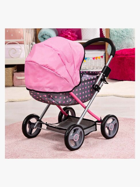 Bayer Design Dukkevogn Cosy, Grå/Lyserød