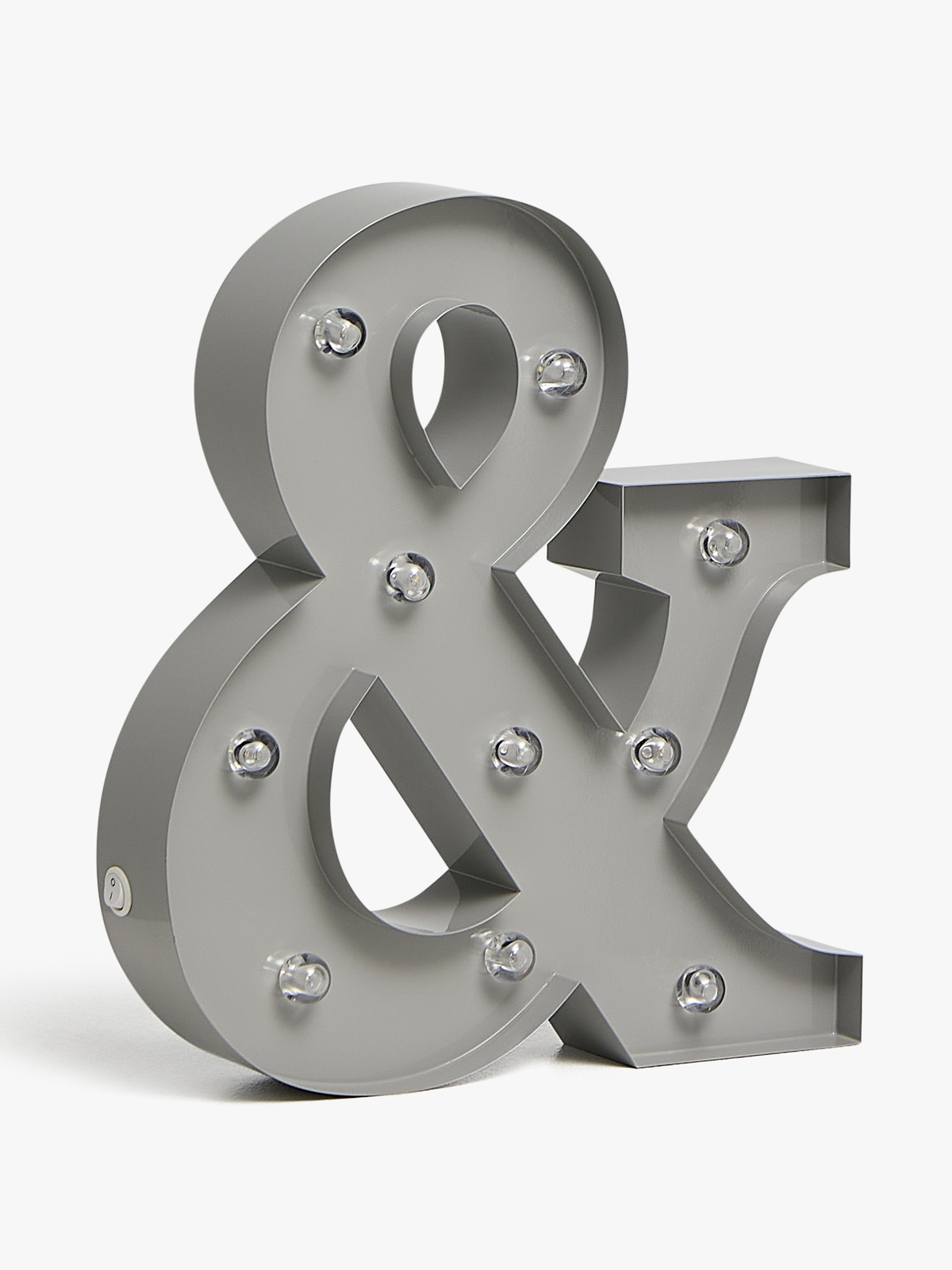 Alice & Fox Bogstavslampe &, Grå