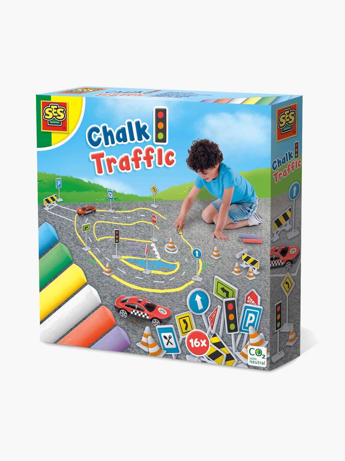 SES Creative Gadekridt med Tilbehør