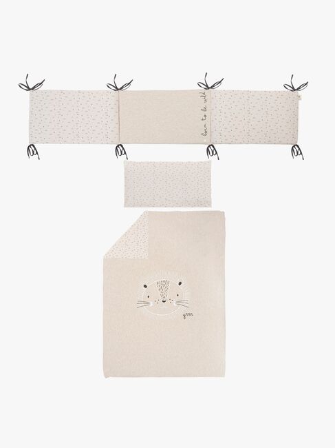 BimbiCasual Sengerand & Pudebetræk, White/Linen