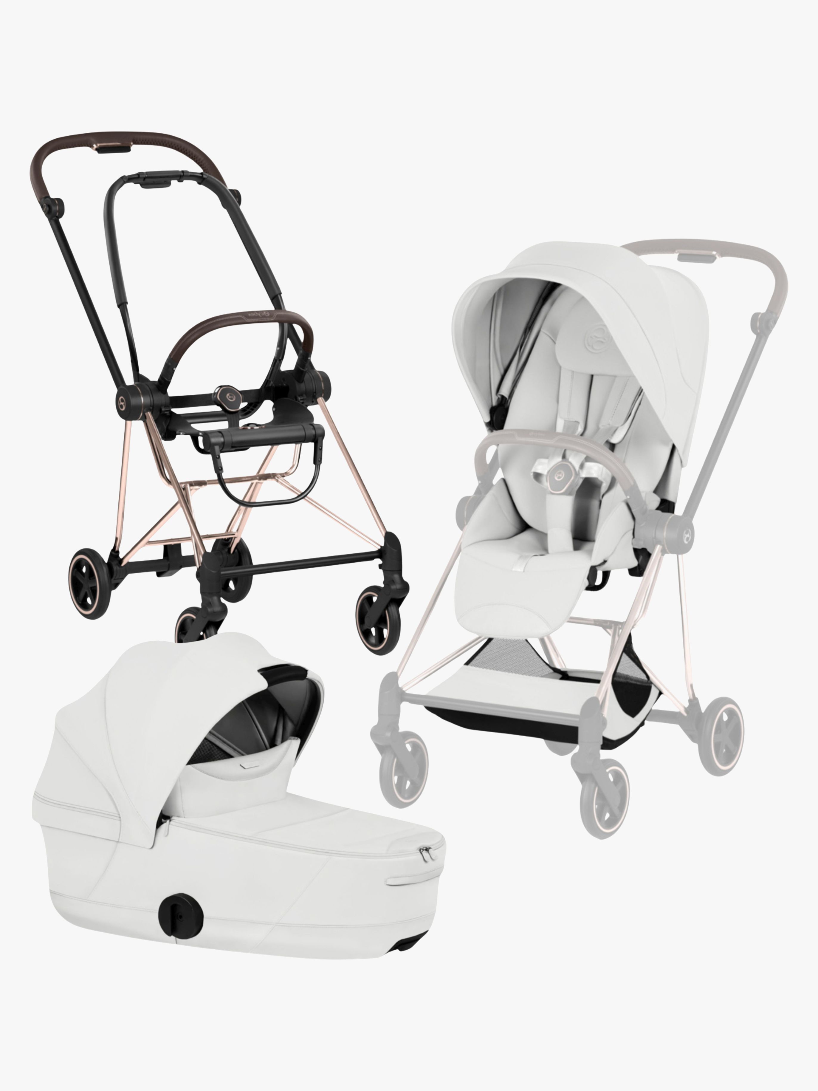 Cybex Mios Style Duovogn, Rosegold/Off White