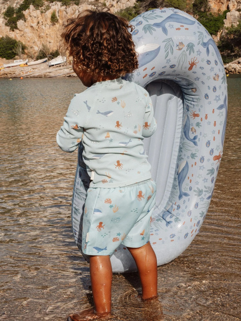 Little Dutch Bademadras Ocean World Båd, Blue