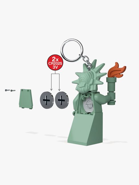 LEGO® Ikonisk Frihedsgudinde Nøglering med LED-lys