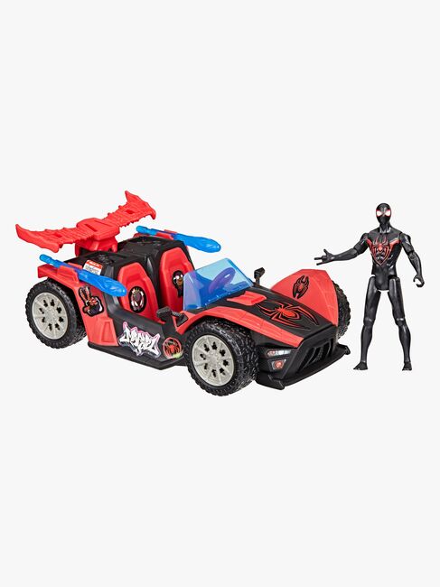 Marvel Spider-Man Epic World of Actionfigur med Bil - Miles Morales Remix Blast-Racer