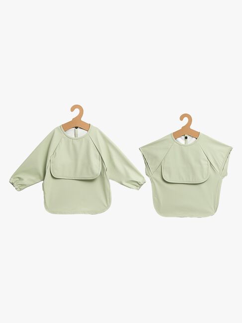 Beemoo CARE Bib Hagesmæk 2-pak, Soft Green