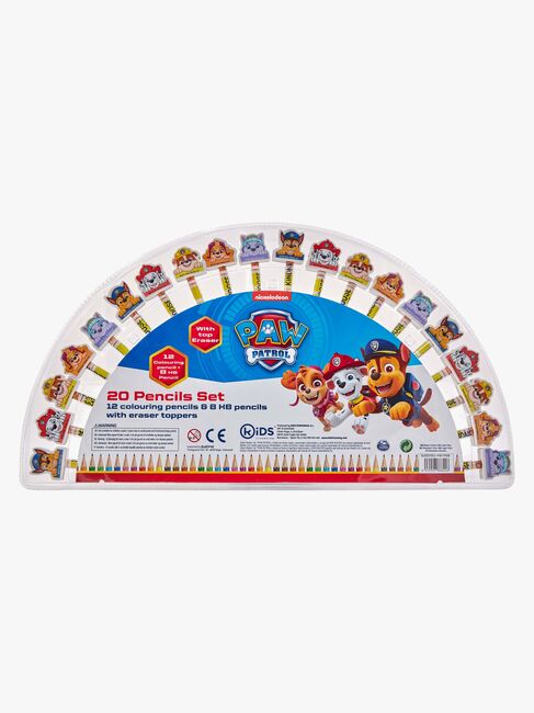 Paw Patrol Blyanter med Viskelædere 20-Pak