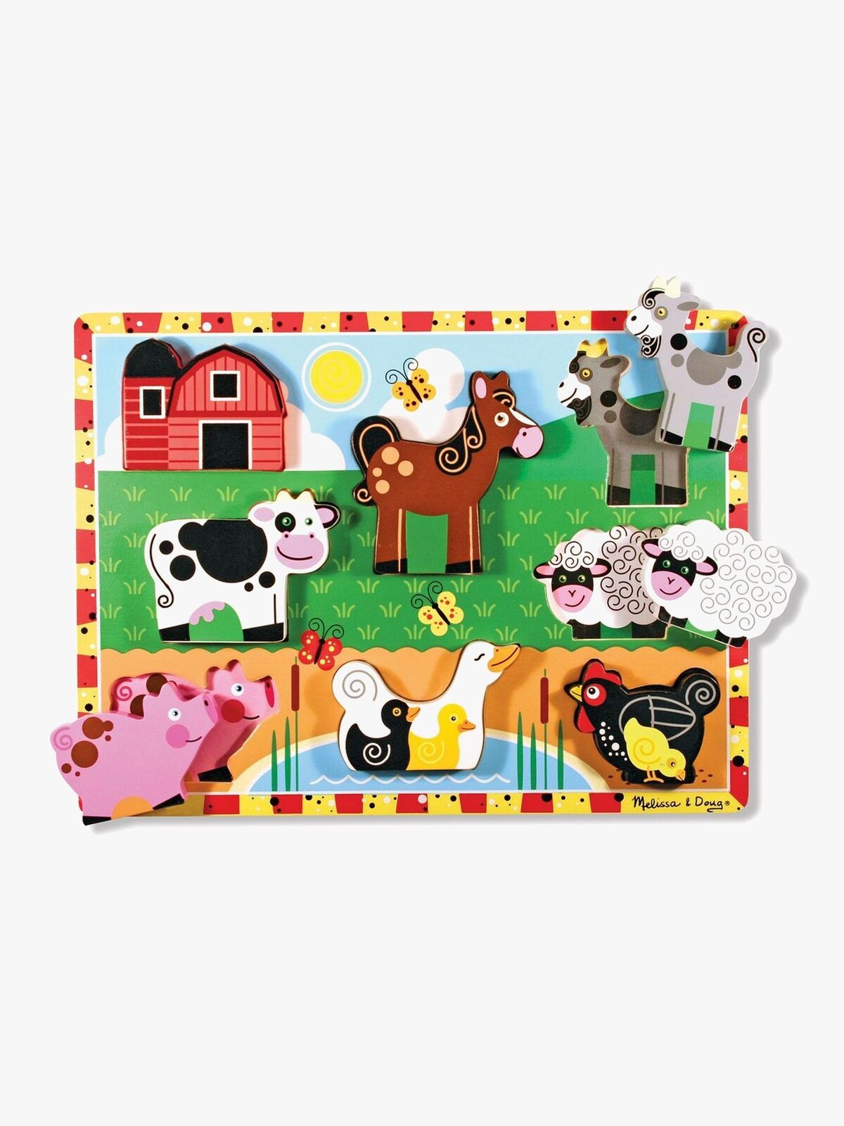 Melissa & Doug Puslespil Bondegård 8 Brikker