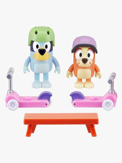 Bluey Figursæt Bluey & Bingo med Løbehjul