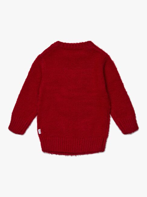 Luca & Lola Baby Trøje Winter Bunny, Red