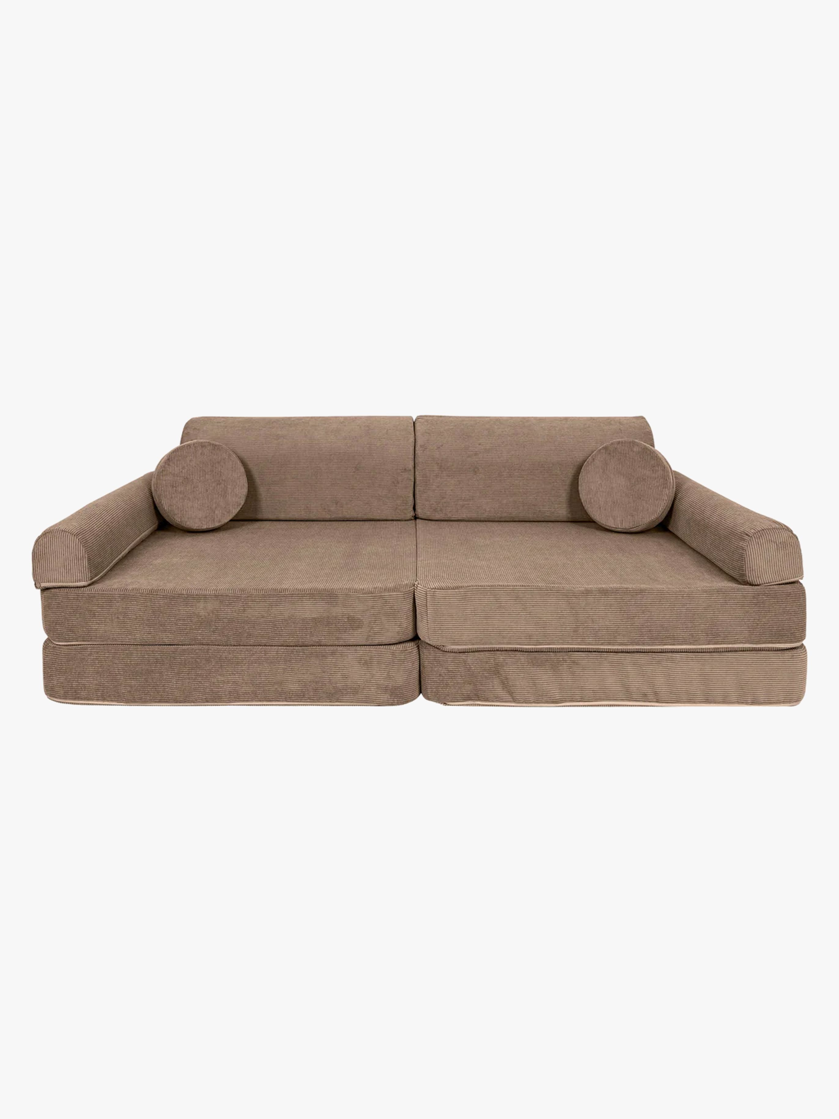 Meowbaby Play Slimcord Bygbar Sofa, Brun, Børnemøbler, Indretning børneværelse