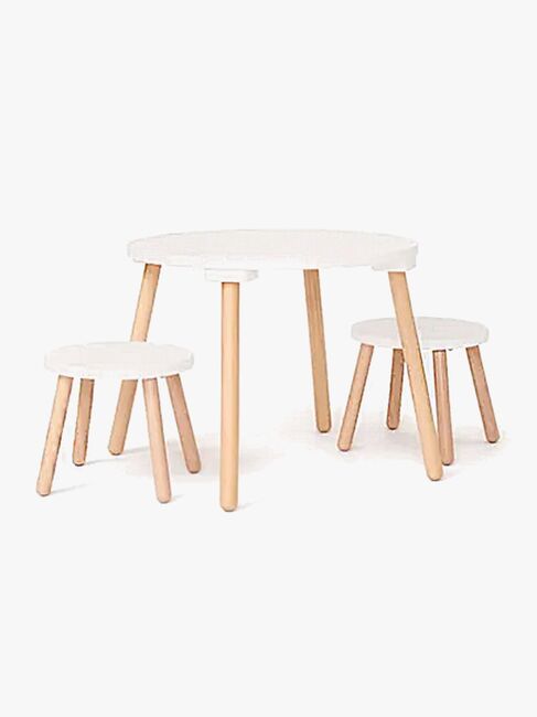 Kids Concept Bord & Stole, Hvid