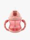Nuby Twin Handle Flip It Kop 240 ml +12 m, Pink