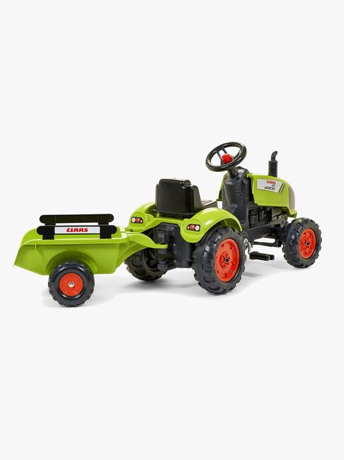 Falk Pedaltraktor med Trailer, Grøn