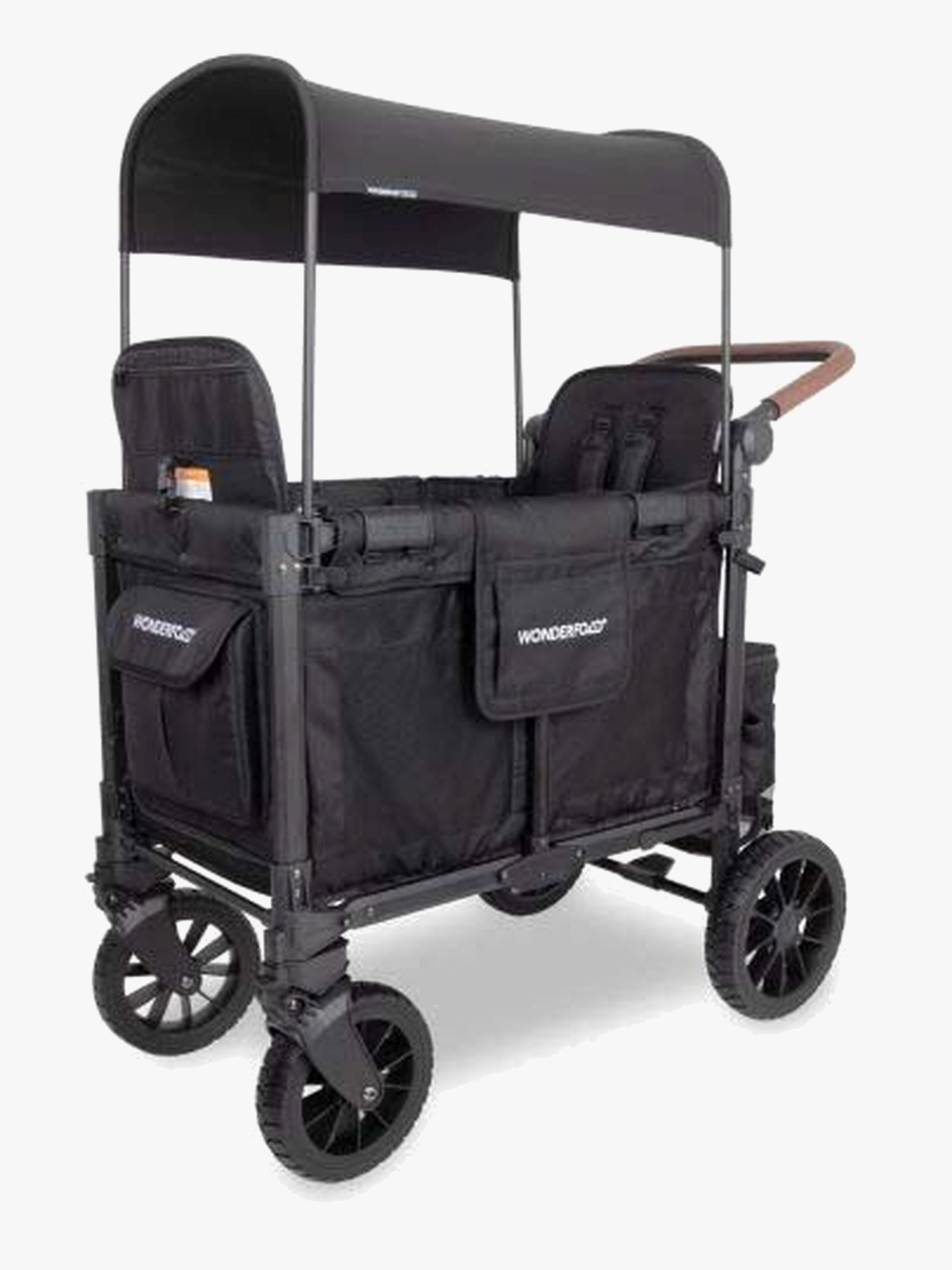 WonderFold W2 Luxe Pro Trækvogn, Jet Black