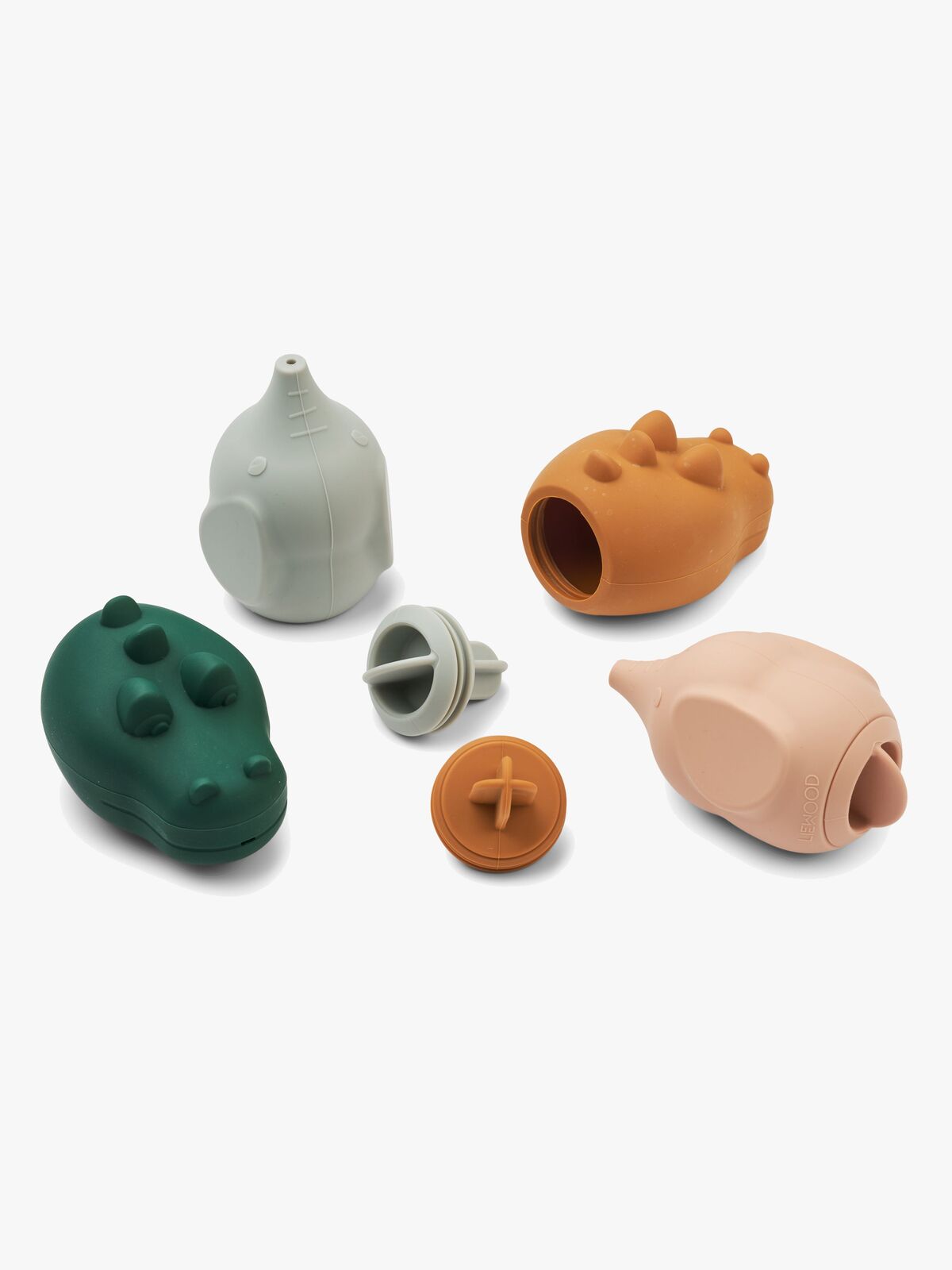 LIEWOOD Carolina Squeezy Badelegetøj 4-pak, Dove blue multi mix