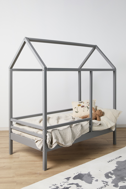 Minitude Nordic Jax Juniorseng med BabyMatex Madras Carpathia 70x140, Grå