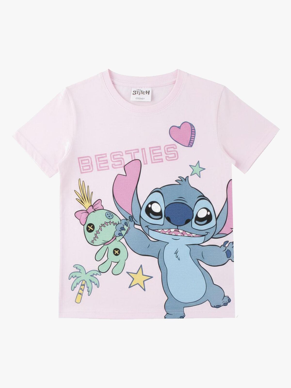 Disney Stitch T-shirt, Lyserød