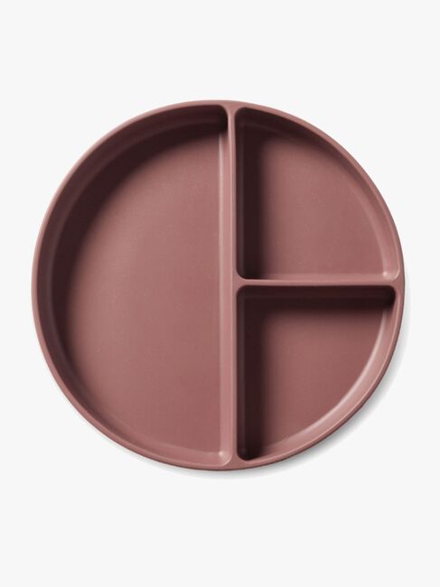 nuuroo Mingo Opdelt Tallerken Silikone, Mahogany