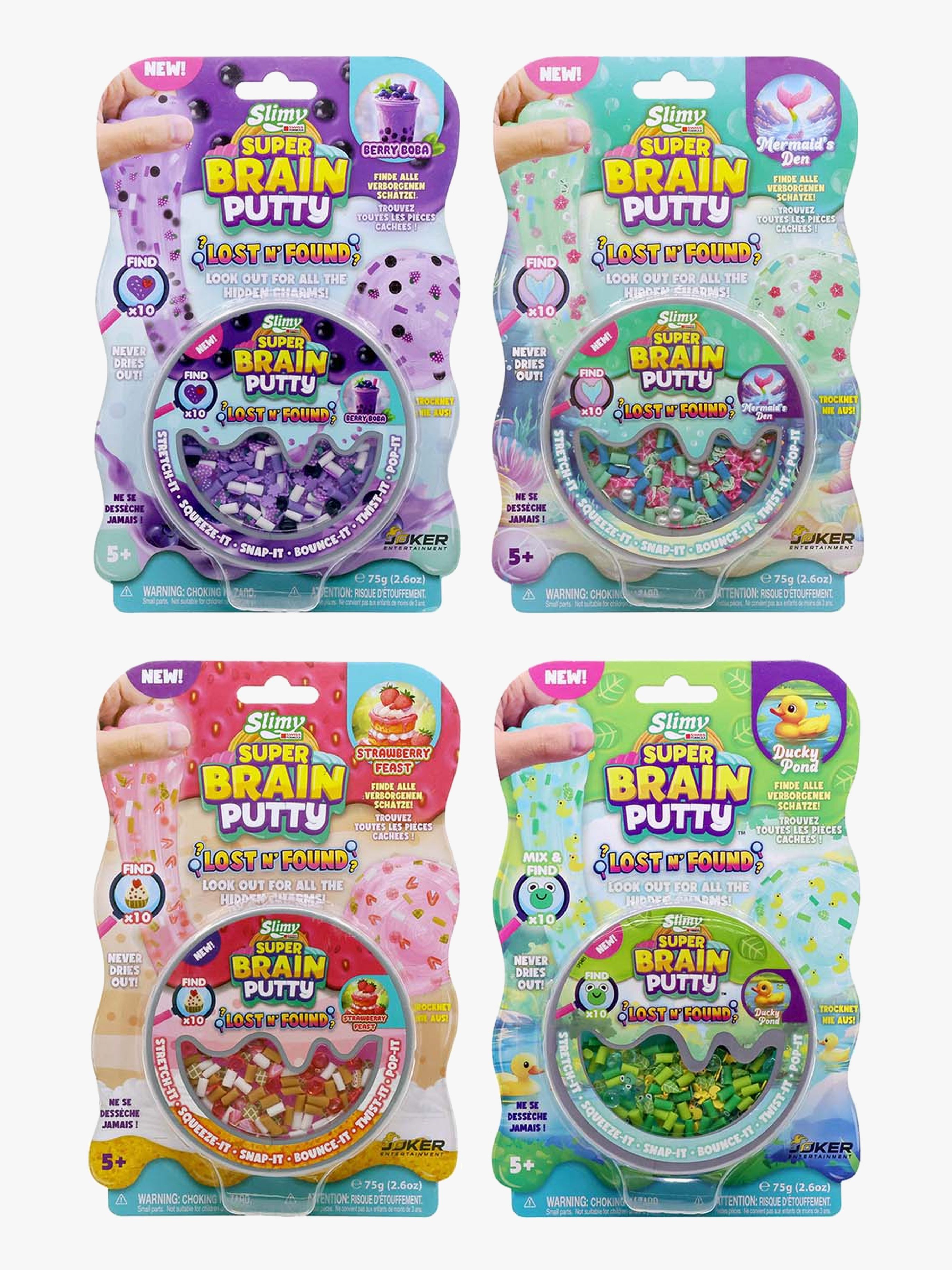 Joker Slime Super Brain Putty Lost N Found Assorteret