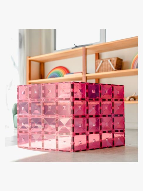 Connetix Magnetiske Byggeklodser Pastel Pink & Berry Base Plate 2 Dele