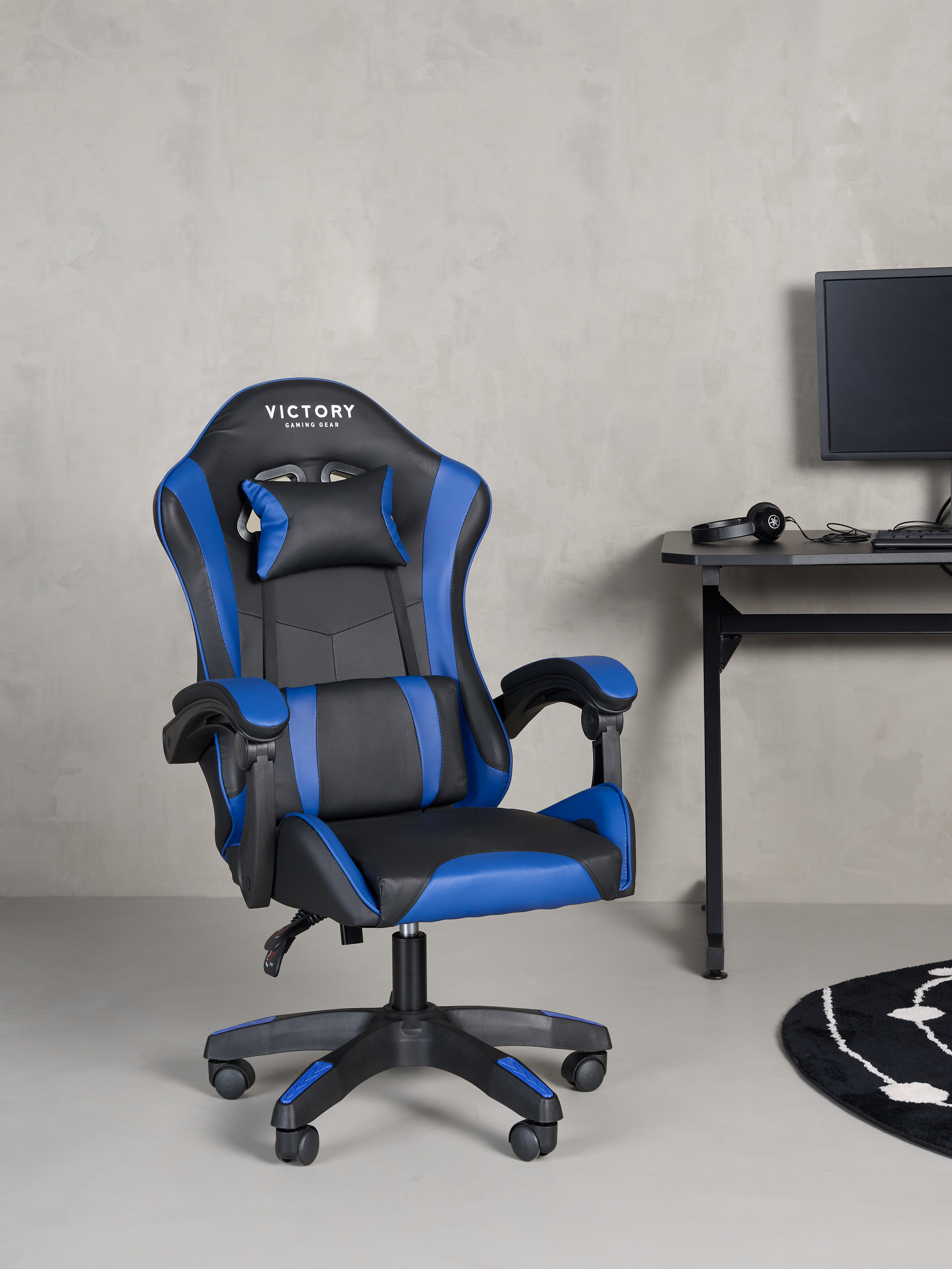 Victory Mission Gaming Chair, sort/blå