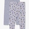 Luca & Lola Alberta ¾ Leggings 2-pak, Grey Melange