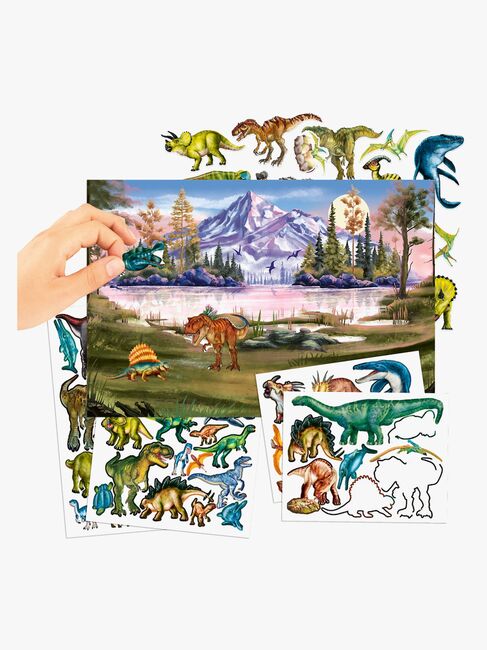 Dino World Kreabog med Skumklistermærker