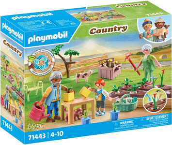 Playmobil 71443 Country Byggesæt Idyllisk Køkkenhave med Bedsteforældre