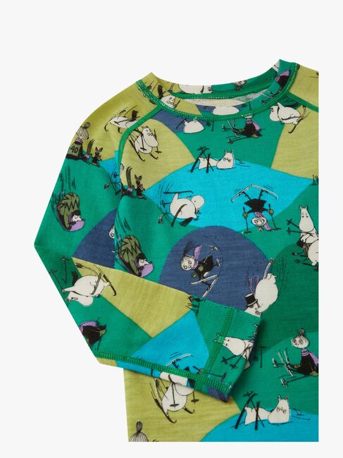 Reima Mumitroldene Trivsam Skiundertøj Uldmix, Enchanted Green