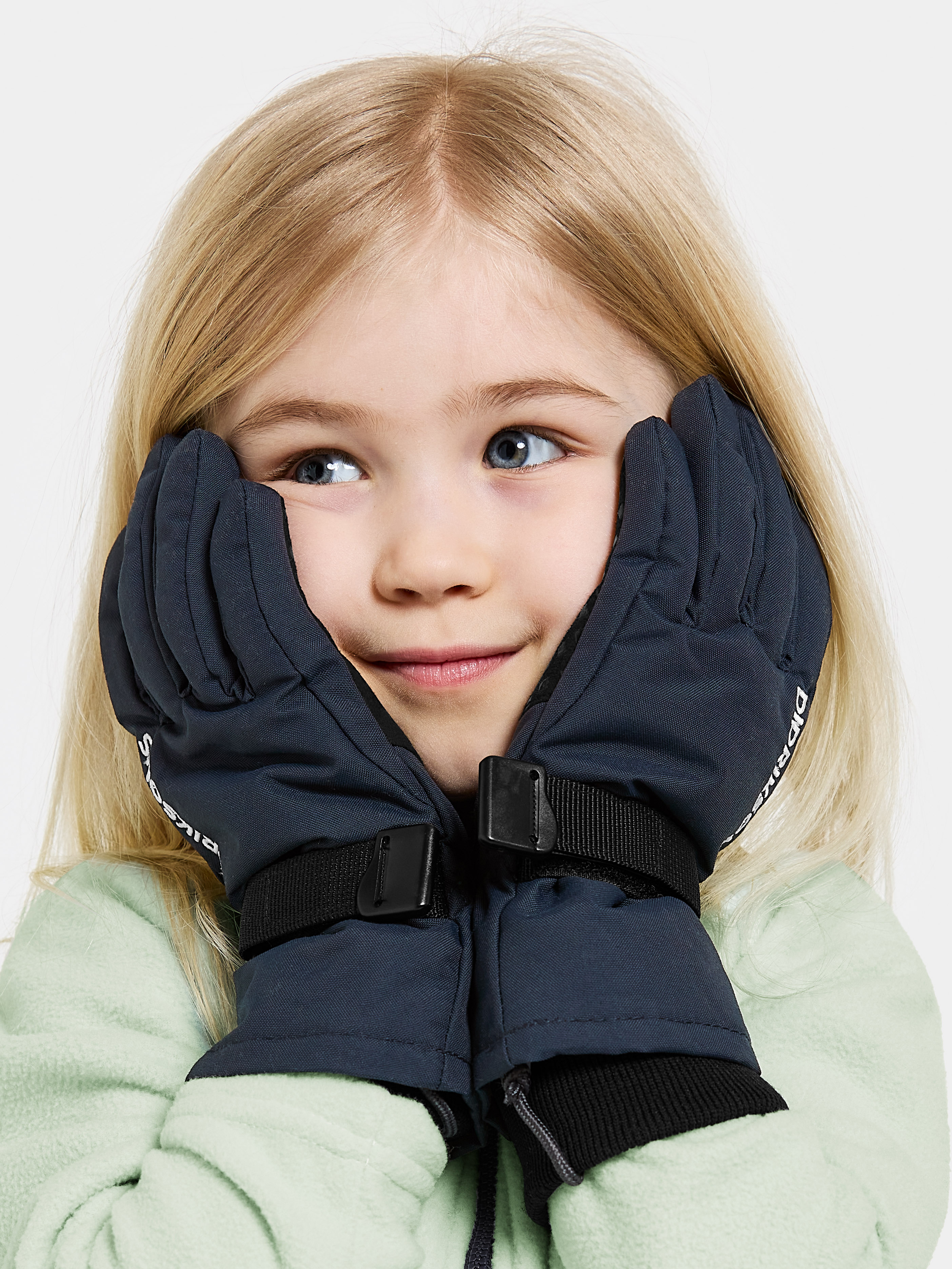 Didriksons Biggles Handsker, Navy, 4-6 år