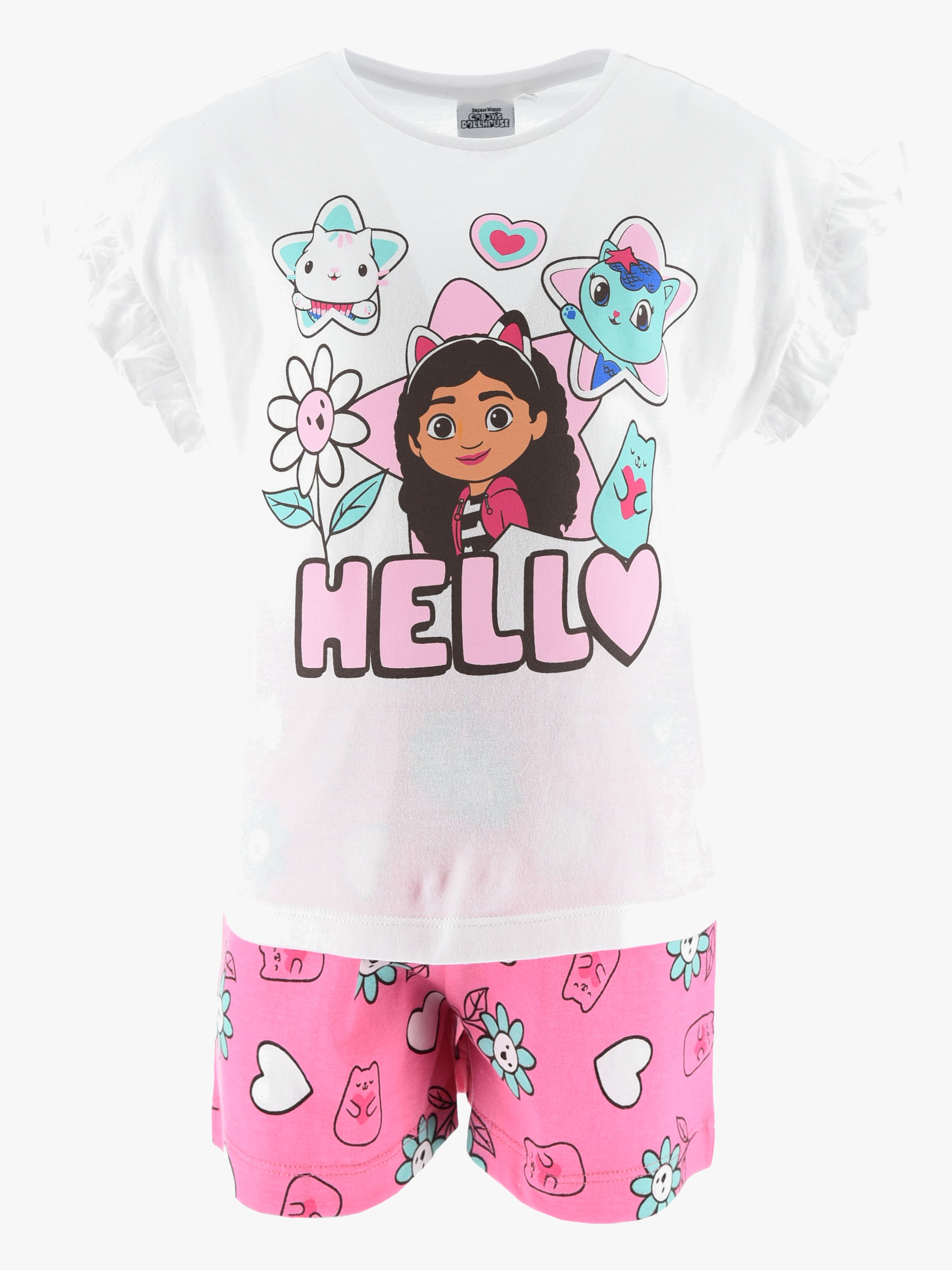 Gabby's Dollhouse Pyjamas, Hvid, 98-104