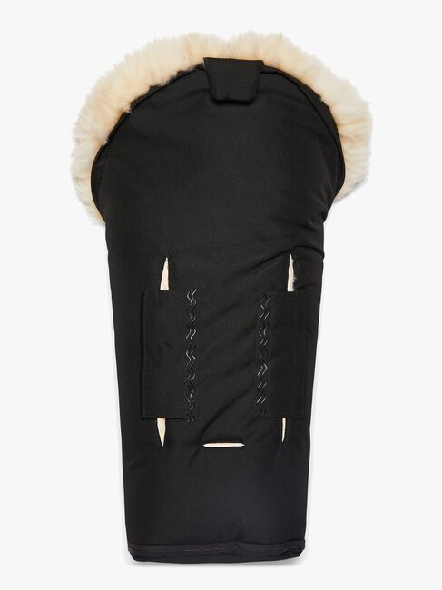 Nordlys Idun Mini Kørepose Lammeskind, Black/Natural