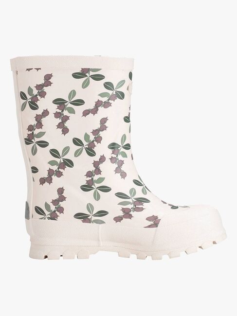 Viking Jolly Print Gummistøvler, Light Pink/Olive