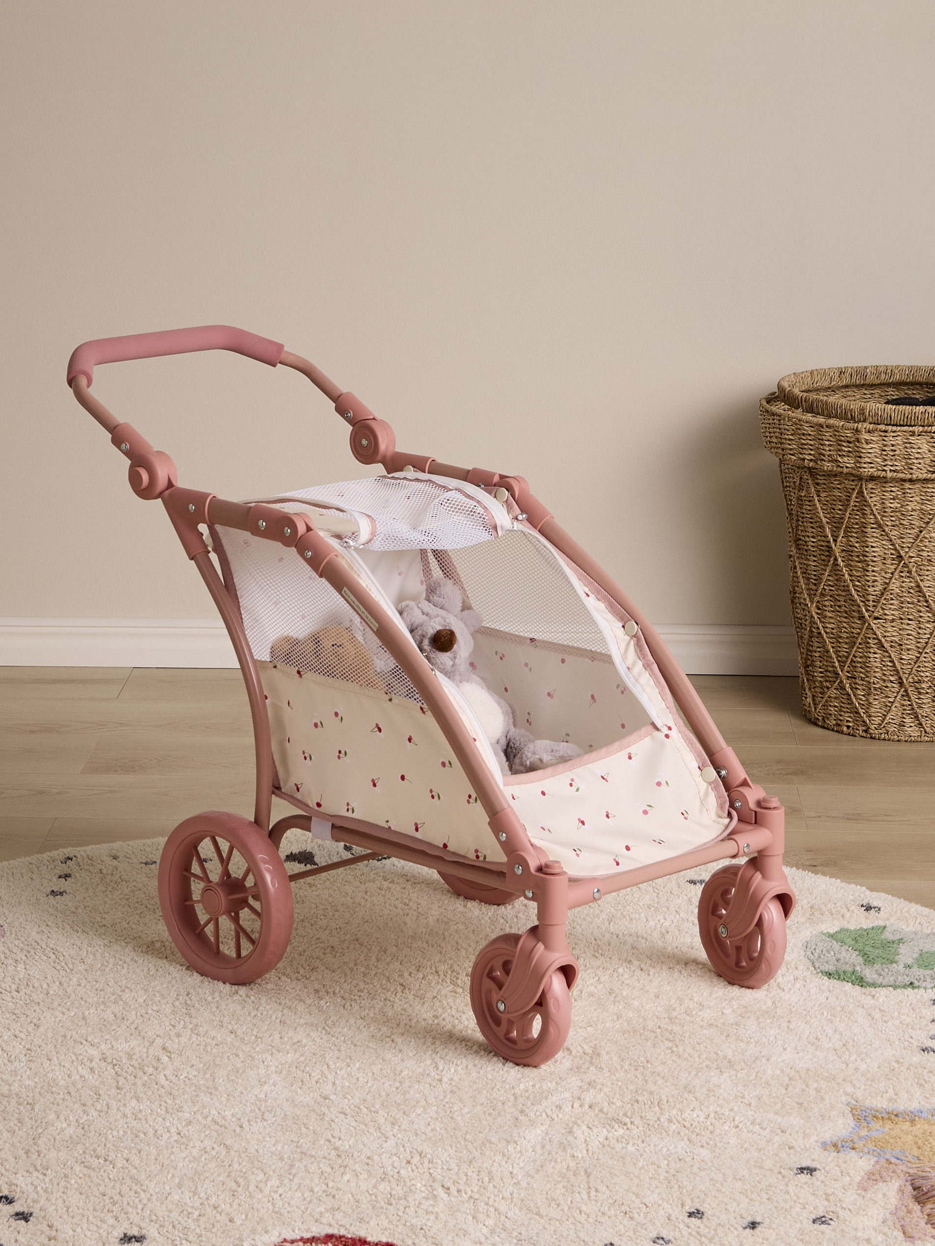 Cloudberry Castle Dukke Cykelvogn, Rosa