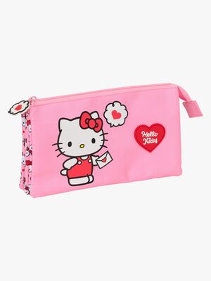 Hello Kitty Penalhus med 3 Rum, Pink