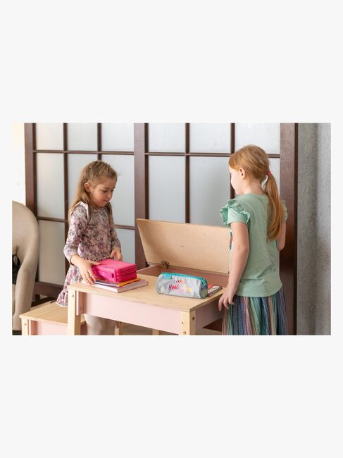 Family-scl Smart Opbevaring Bord med Stol, Pink