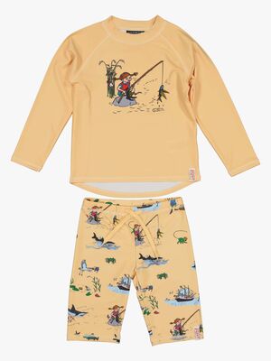 Geggamoja UV-Sæt Pippi Langstrømpe, Gul