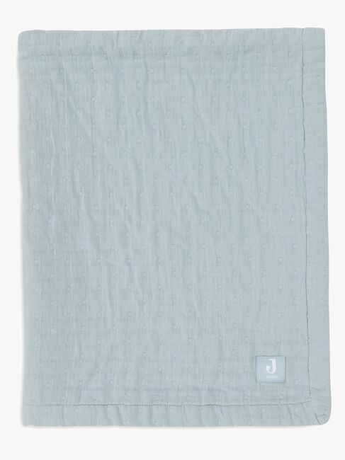 Jollein Tæppe Jaquar Muslin, Sea Green