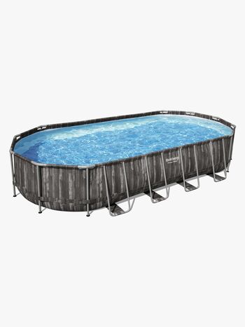 Bestway Power Steel Oval poolsæt 732x366x122 cm