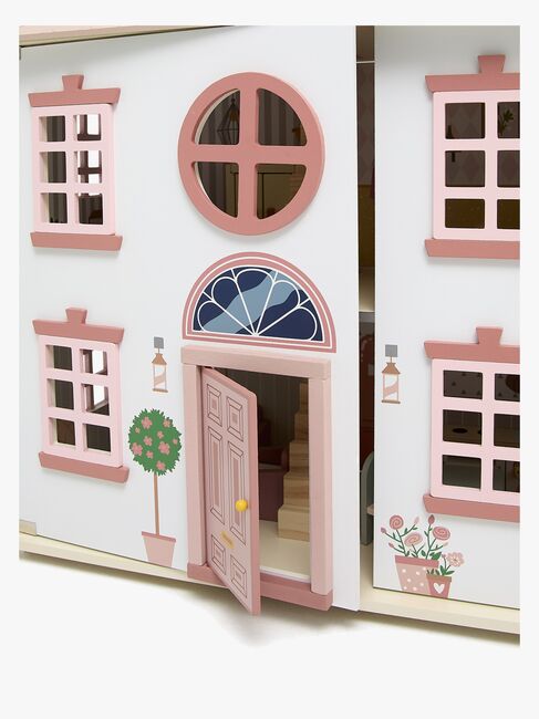 Alice & Fox Dukkehus med Møbel & 4 Dukker, Pink