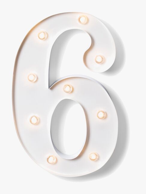 Alice & Fox Tallampe 6, Hvid